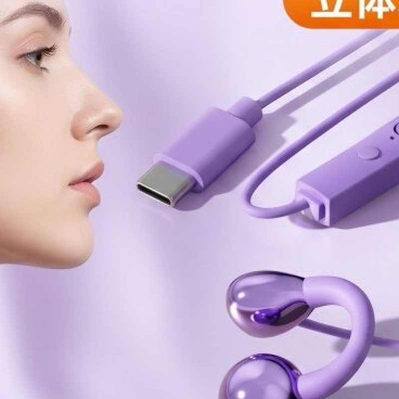 耳夹式有线耳机 不入耳挂耳款 细节图2
